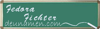Fedora Fichter Visitenkarte